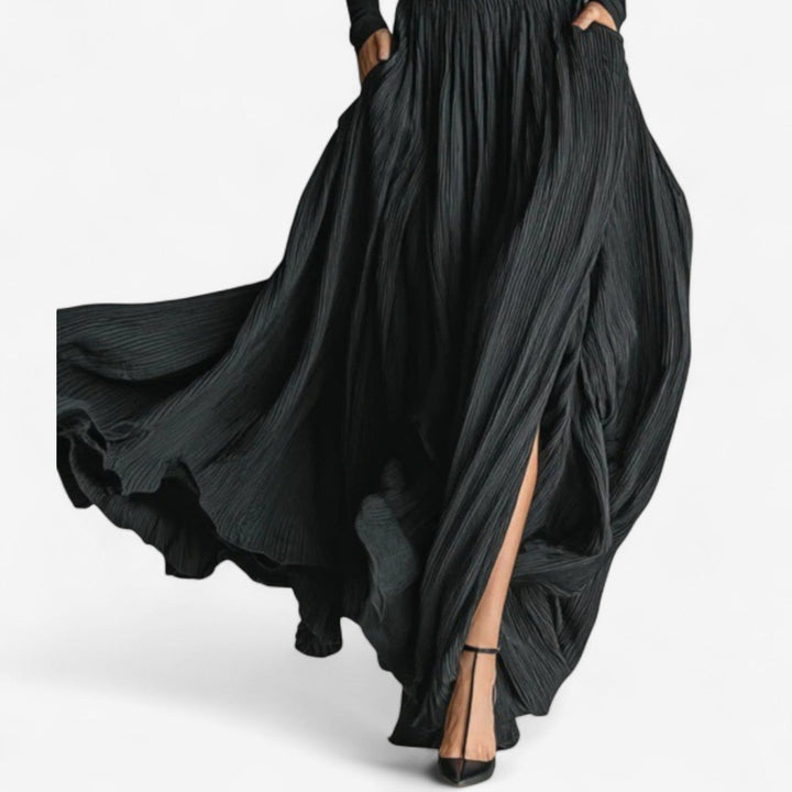 Raquel - Robe maxi taille haute