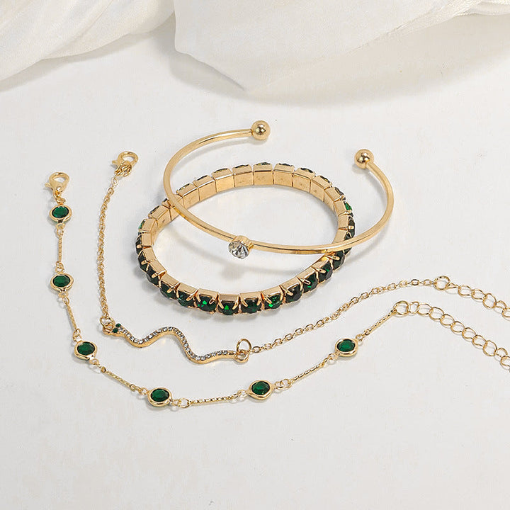 Élégant ensemble de bracelets en or Sorina Feldwyn