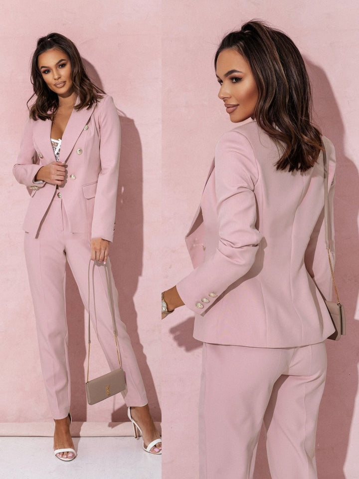 Elvire - Élégant Costume Croisé