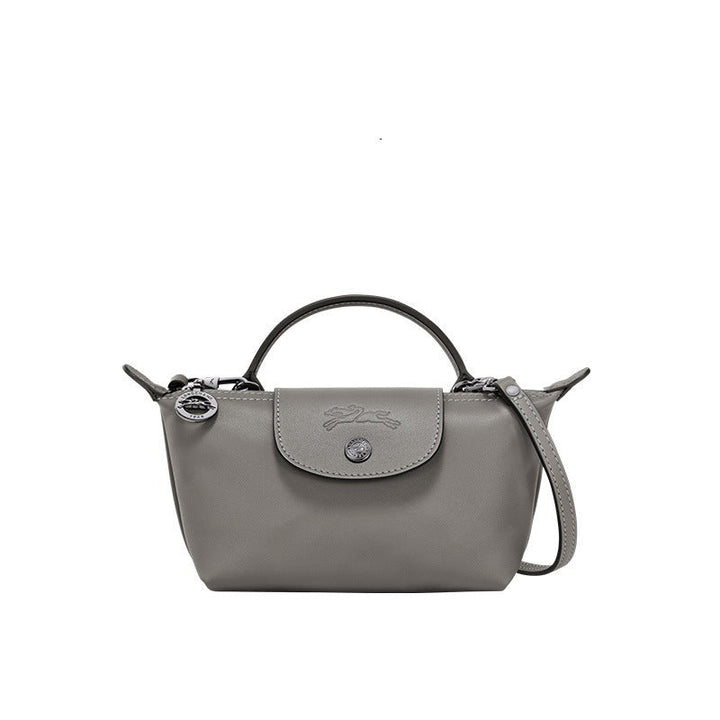 Mini Sac en Cuir – Gris