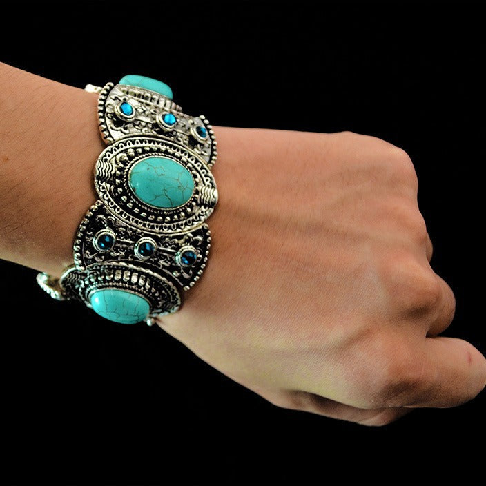Style Navajo Bracelet ethnique extensible vintage Navajo-bohème