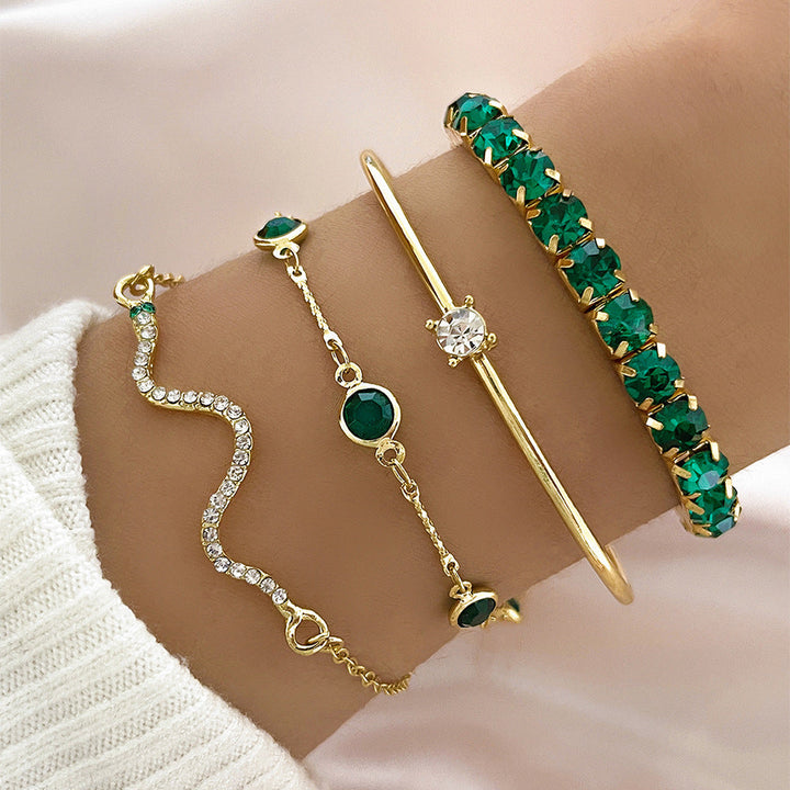 Élégant ensemble de bracelets en or Sorina Feldwyn