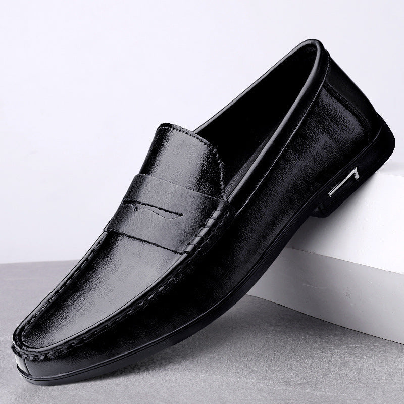Chaussures pour hommes James en cuir véritable avec un savoir-faire de haute qualité