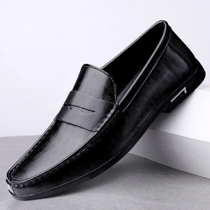 Chaussures pour hommes James en cuir véritable avec un savoir-faire de haute qualité