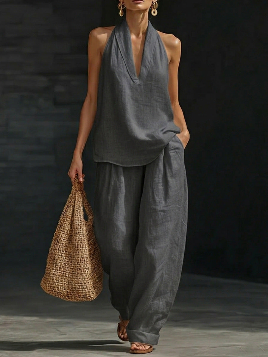 Zoë™ | Débardeur sans manches et Pantalon large