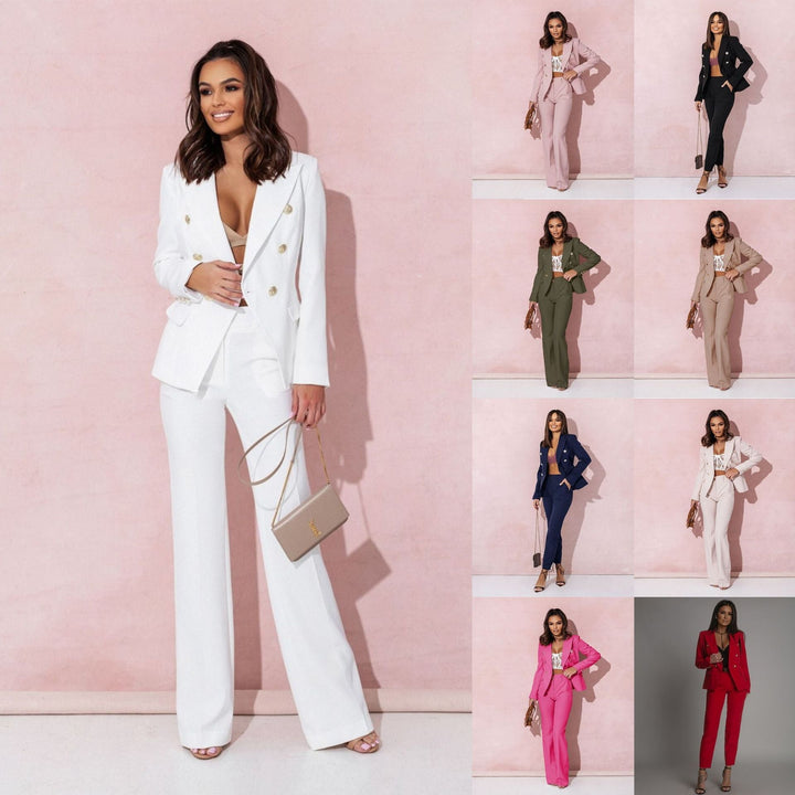 Elvire - Élégant Costume Croisé