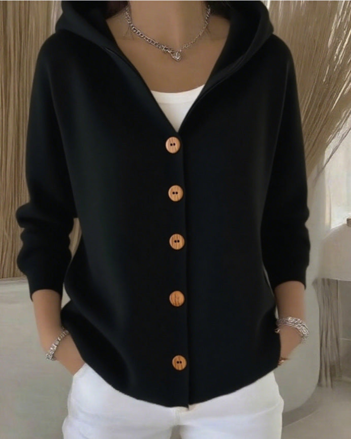 Zoé | Cardigan en Maille avec Capuche