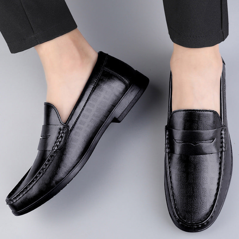 Chaussures pour hommes James en cuir véritable avec un savoir-faire de haute qualité