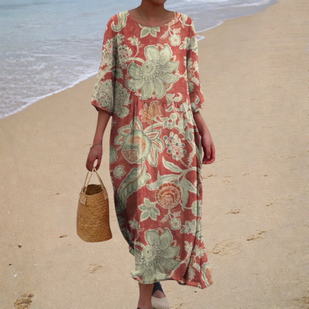 Bérénice | Robe Longue à Fleurs