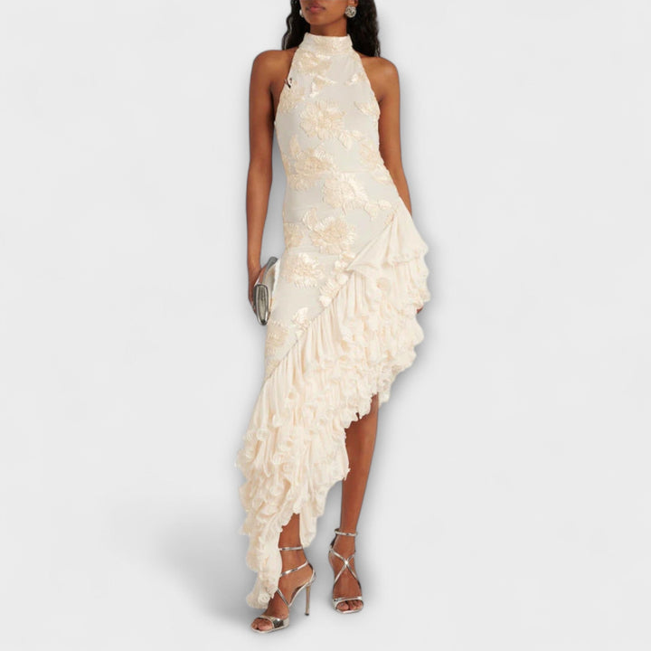 Karen - Robe maxi avec des applications florales