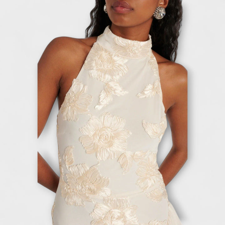Karen - Robe maxi avec des applications florales