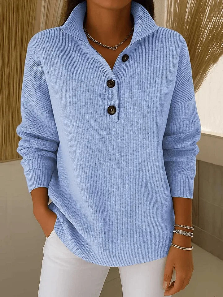 Amalia | Pull Polo avec Décolleté en V