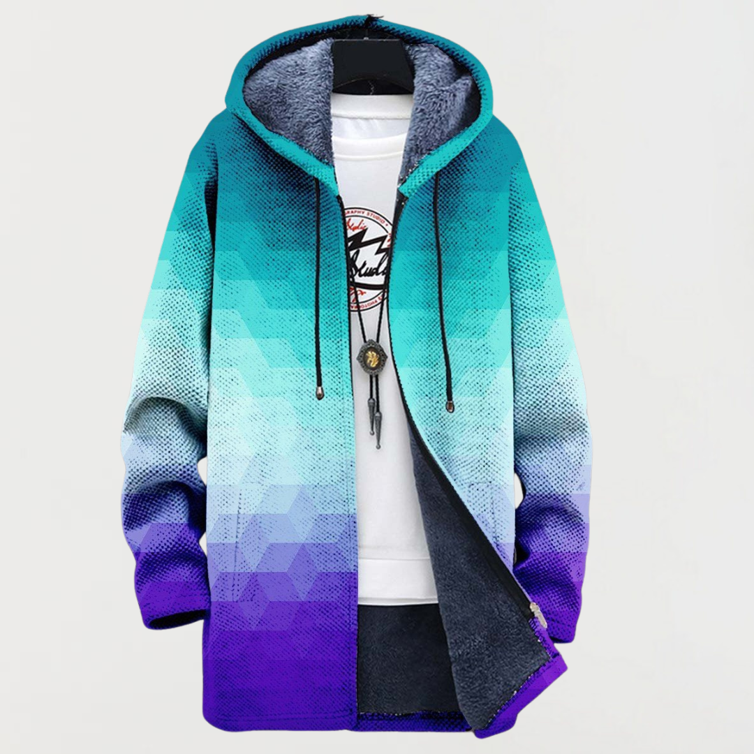 Veste à motif hexagonal