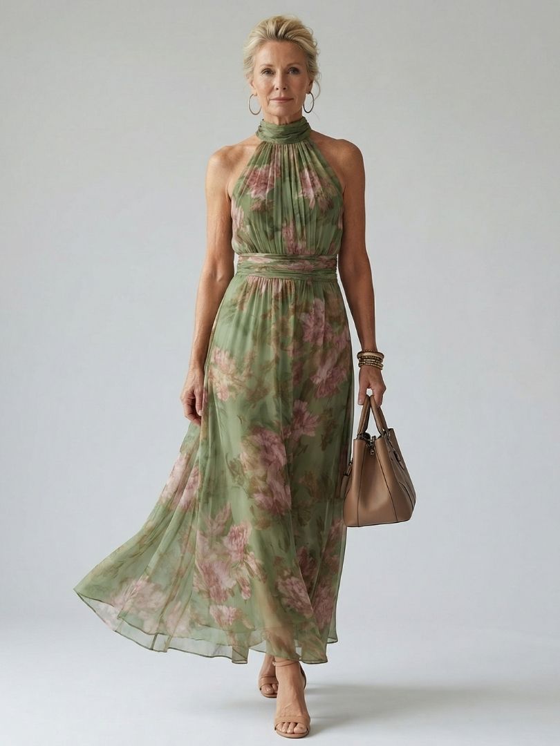 Naomi | Robe Maxi à Dos Nu