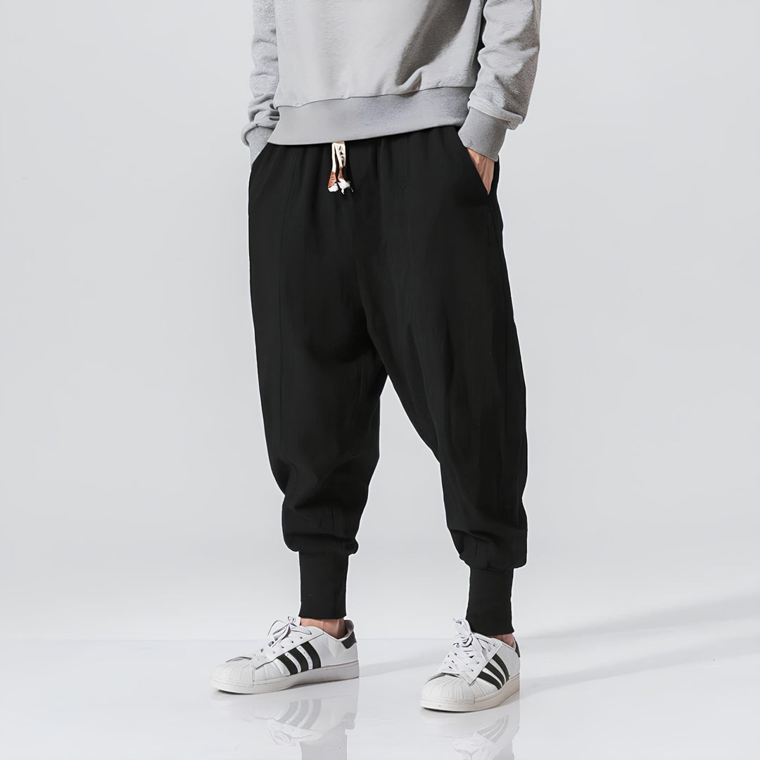 Riku - Pantalon de harem confortable et respirant Premium