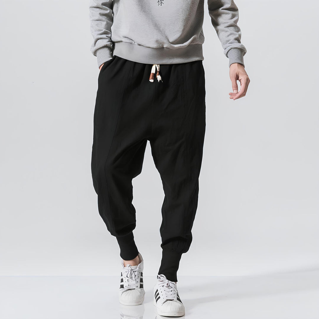 Riku - Pantalon de harem confortable et respirant Premium