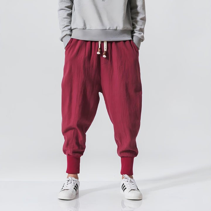 Riku - Pantalon de harem confortable et respirant Premium