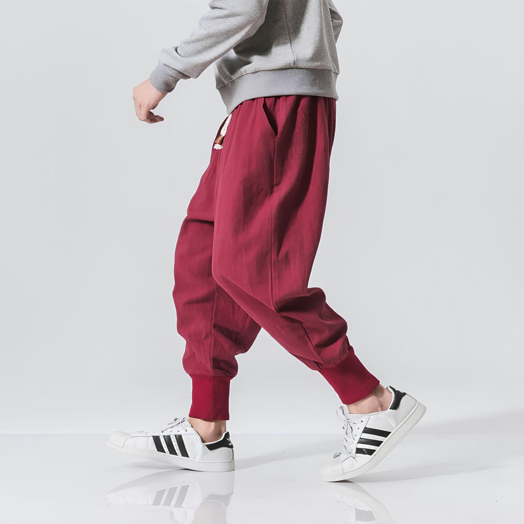 Riku - Pantalon de harem confortable et respirant Premium