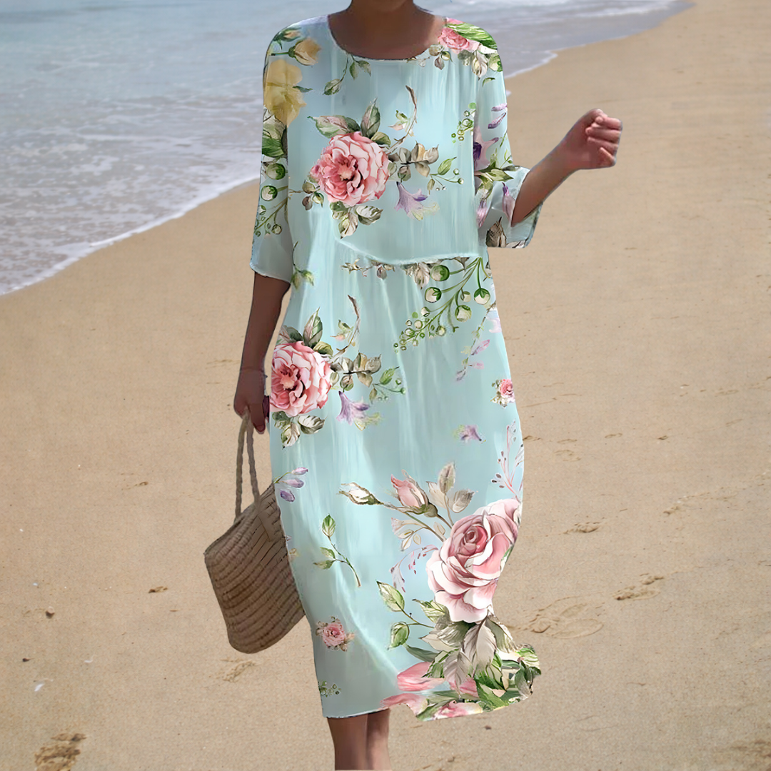 Joséphine | Robe Midi à Fleurs