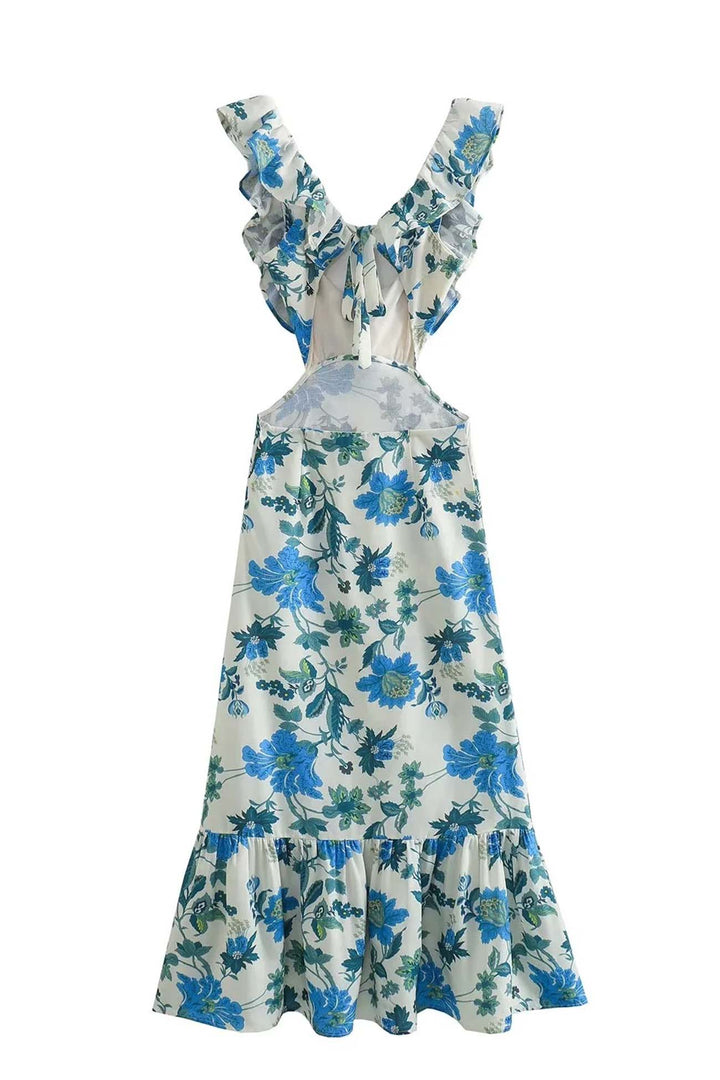 Yafit™ | Robe Fleurie avec Volants