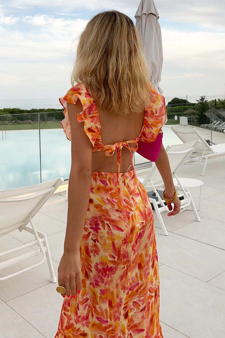 Yafit™ | Robe Fleurie avec Volants