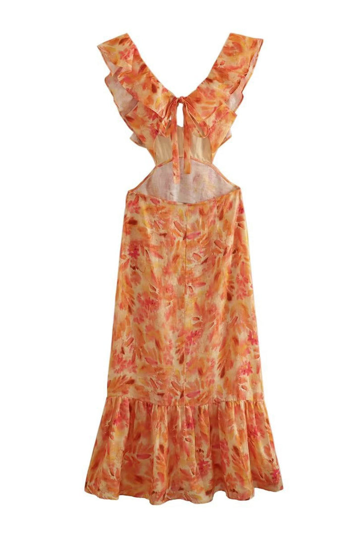 Yafit™ | Robe Fleurie avec Volants