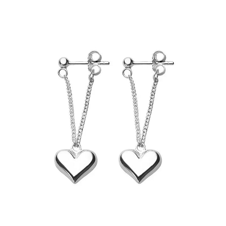 Boucles d'Oreilles en Forme de Cœur Géométrique