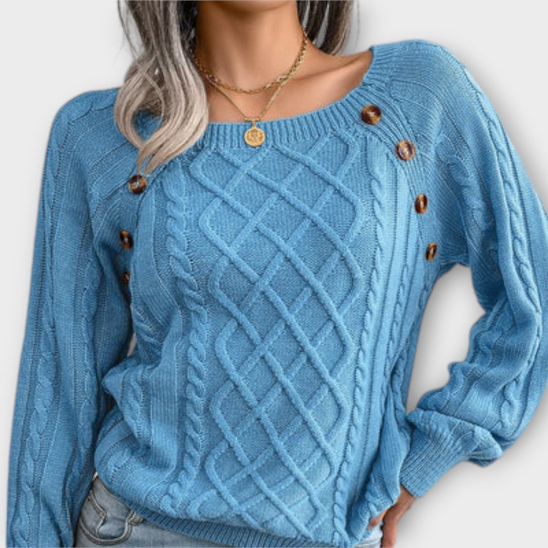 Malia - Pull tricoté avec des boutons