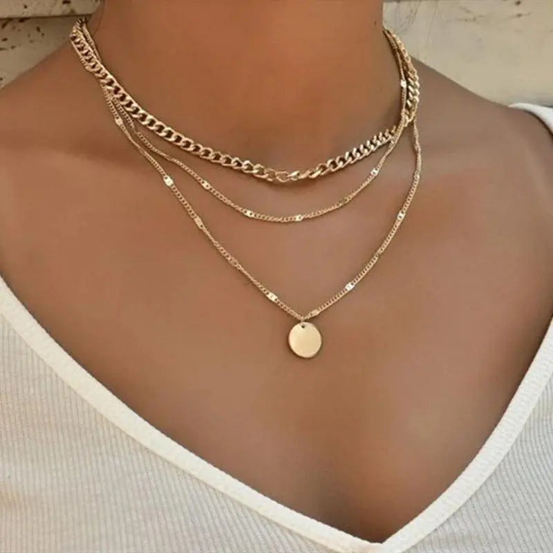 Collier Élégant en Or et Argent