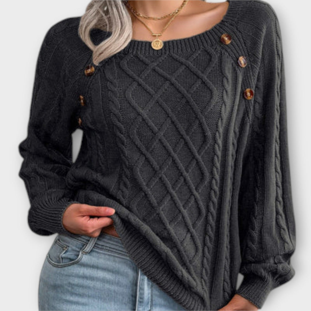 Malia - Pull tricoté avec des boutons