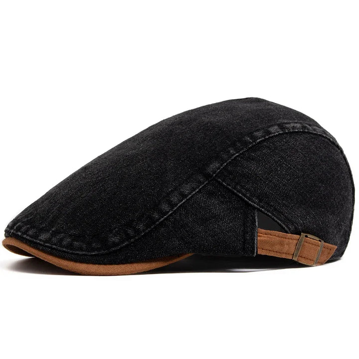 Bloom™ | Casquette Plate en Denim Premium – Style Intemporel & Confort Quotidien