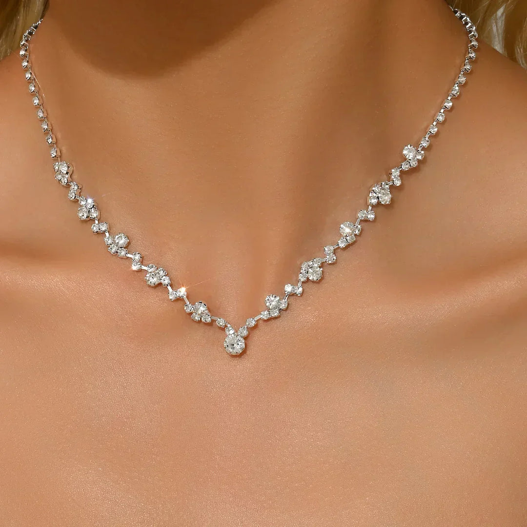 Collier de mariage élégant avec diamants