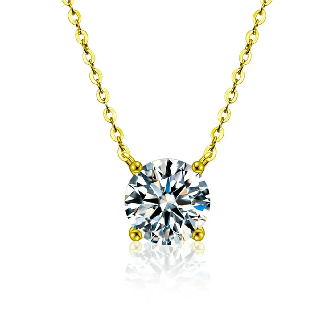 Collier Plaqué Or avec Zirkonia