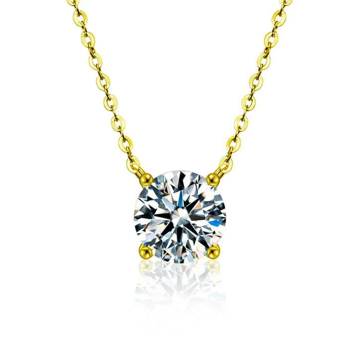 Collier Plaqué Or avec Zirkonia