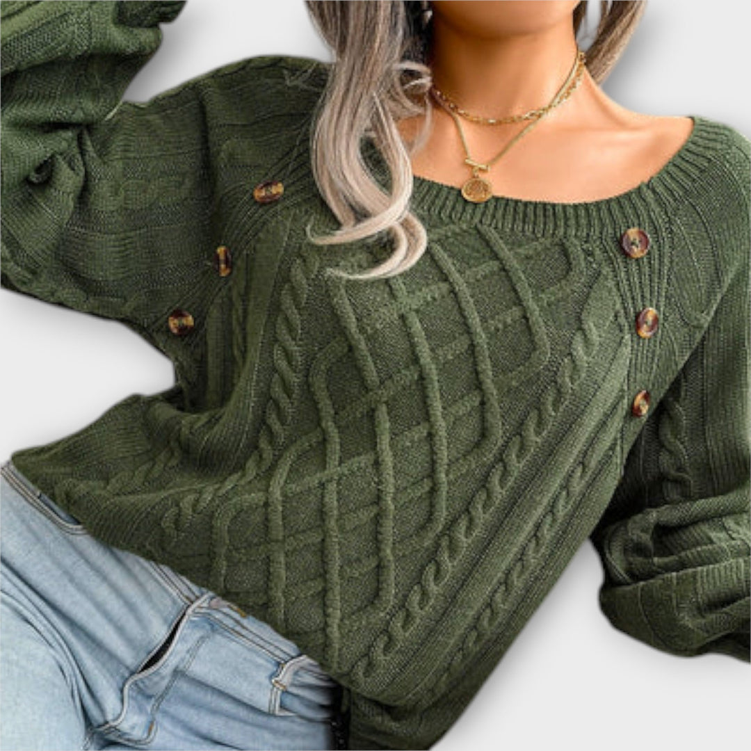 Malia - Pull tricoté avec des boutons