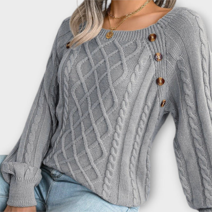 Malia - Pull tricoté avec des boutons