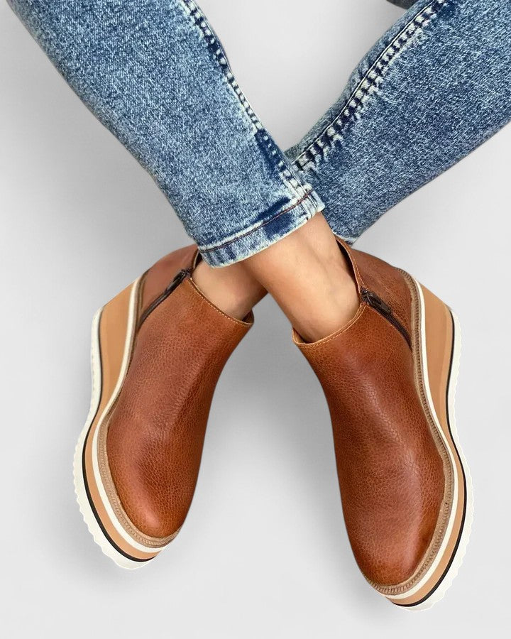 Élégantes Bottines Sally en Cuir