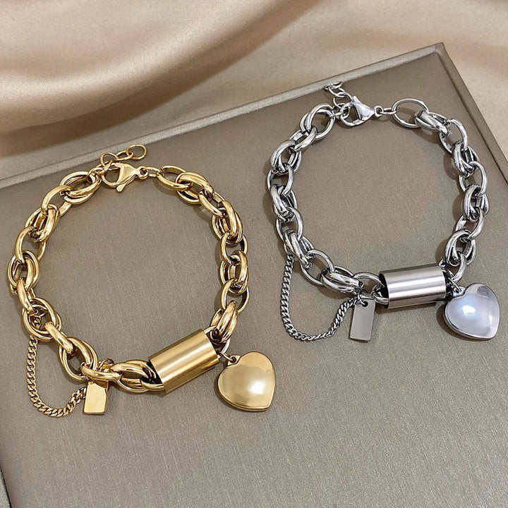 Bracelet Charme Cœur Doré