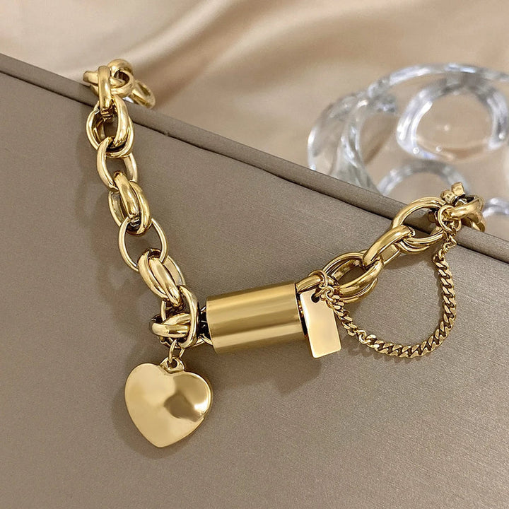 Bracelet Charme Cœur Doré