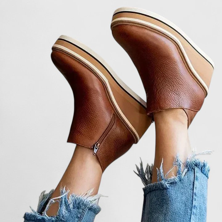 Élégantes Bottines Sally en Cuir