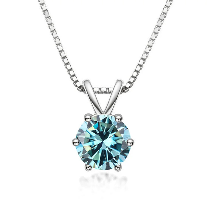 Collier Solitaire Élégant avec Moissanite