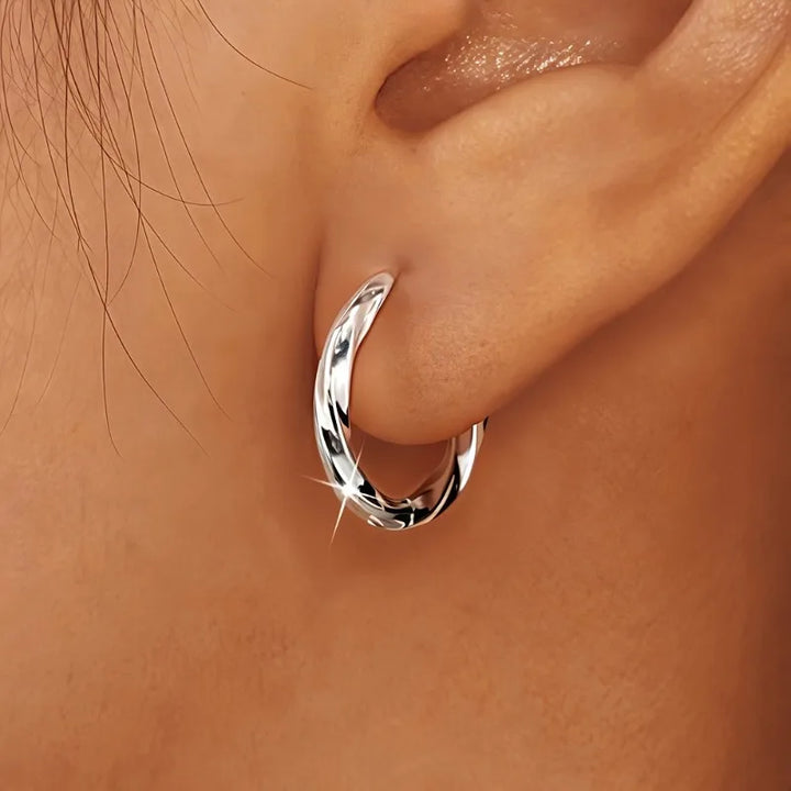 Boucles d'Oreilles Géométriques Suspendues Mininales