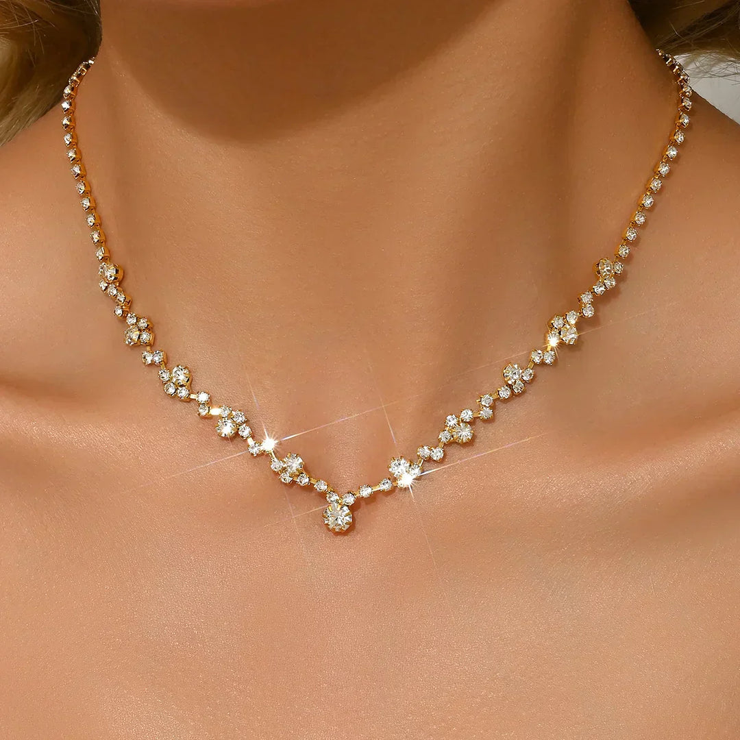 Collier de mariage élégant avec diamants