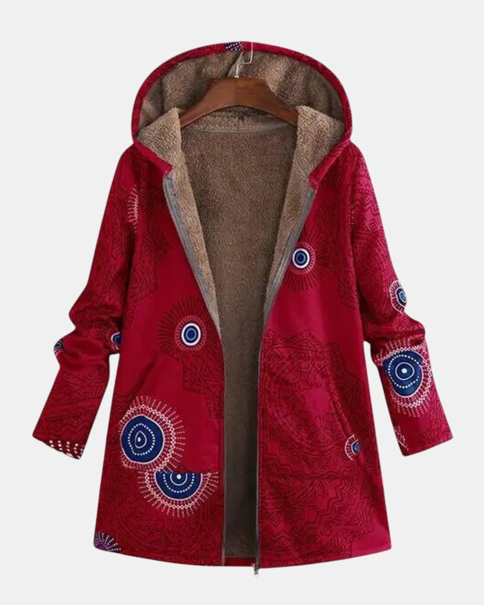 Sage - Motif Tribal Sherpa Veste