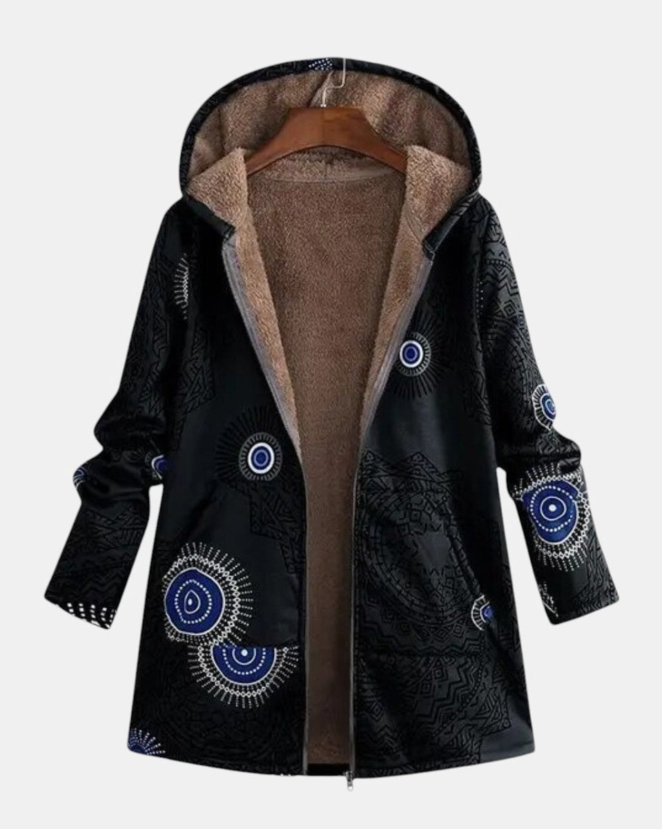 Sage - Motif Tribal Sherpa Veste