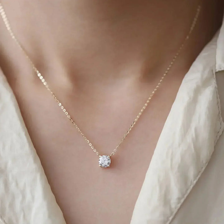 Collier Plaqué Or avec Zirkonia