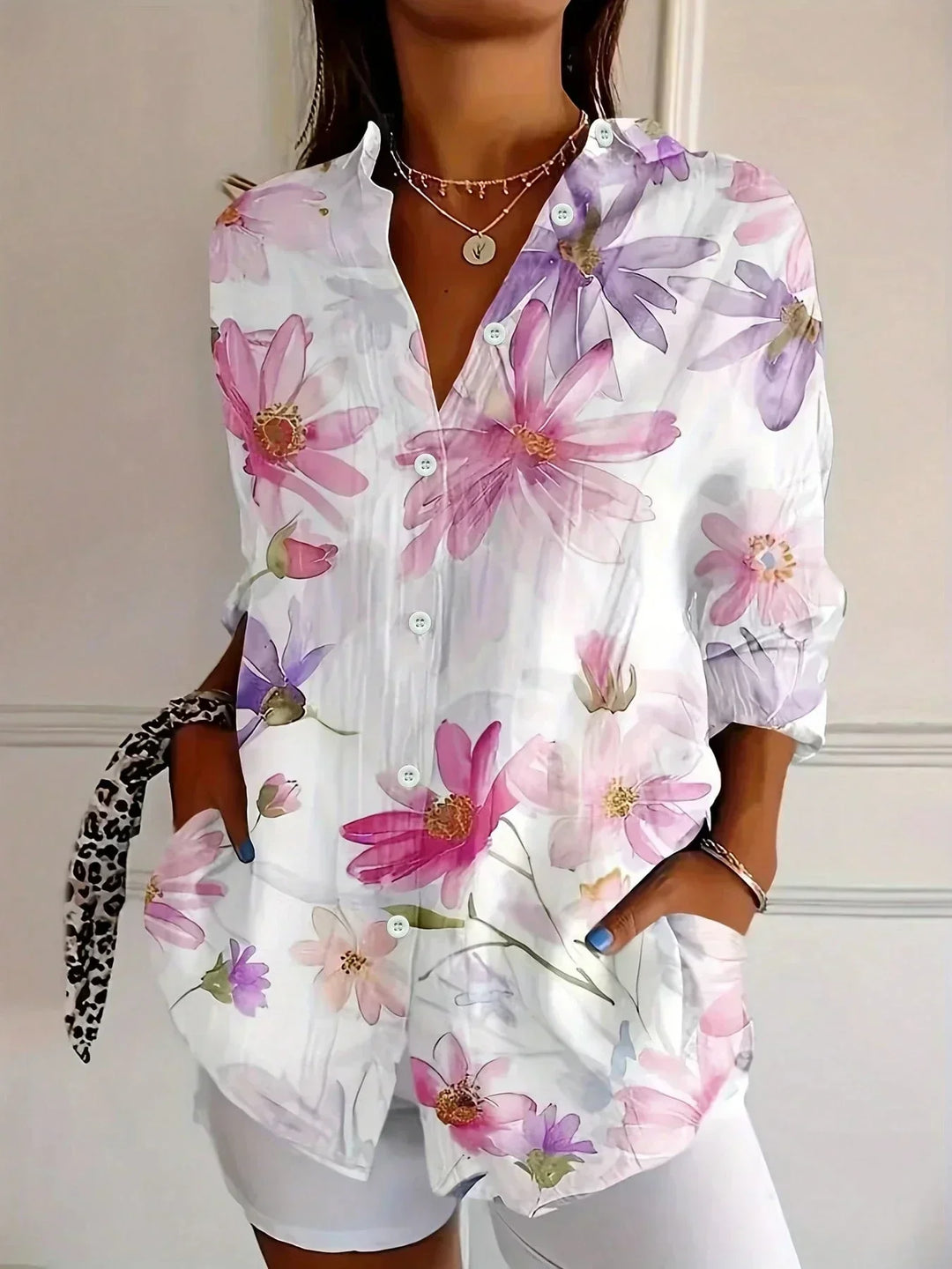 Astrid | Blouse à motifs colorés