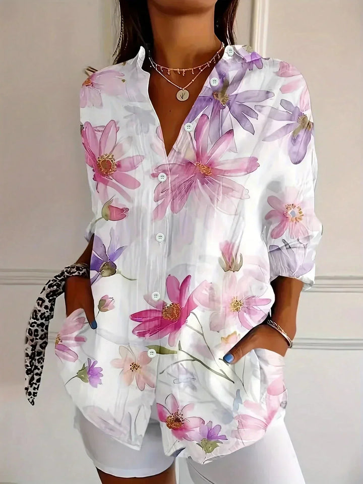 Astrid | Blouse à motifs colorés