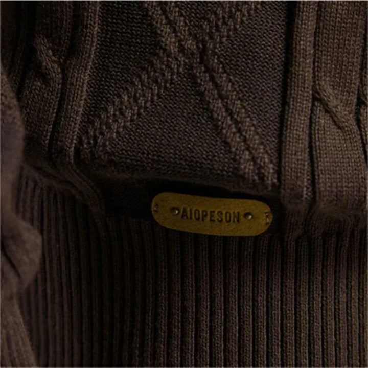 Waldemar | Cardigan pour hommes avec patte de boutonnage