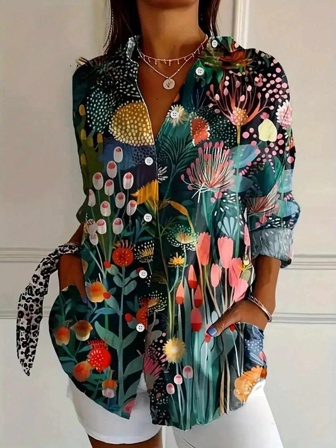 Astrid | Blouse à motifs colorés
